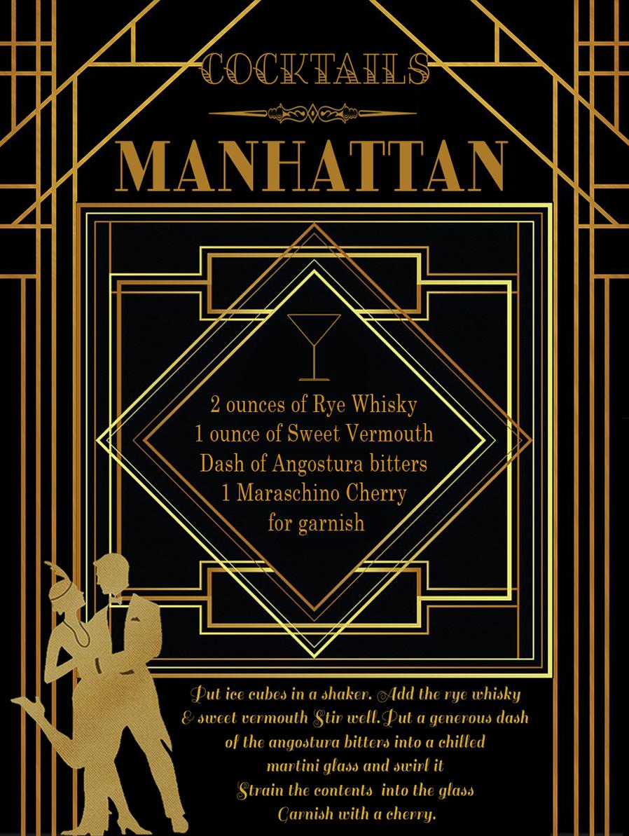 Manhattan Cocktail Deco