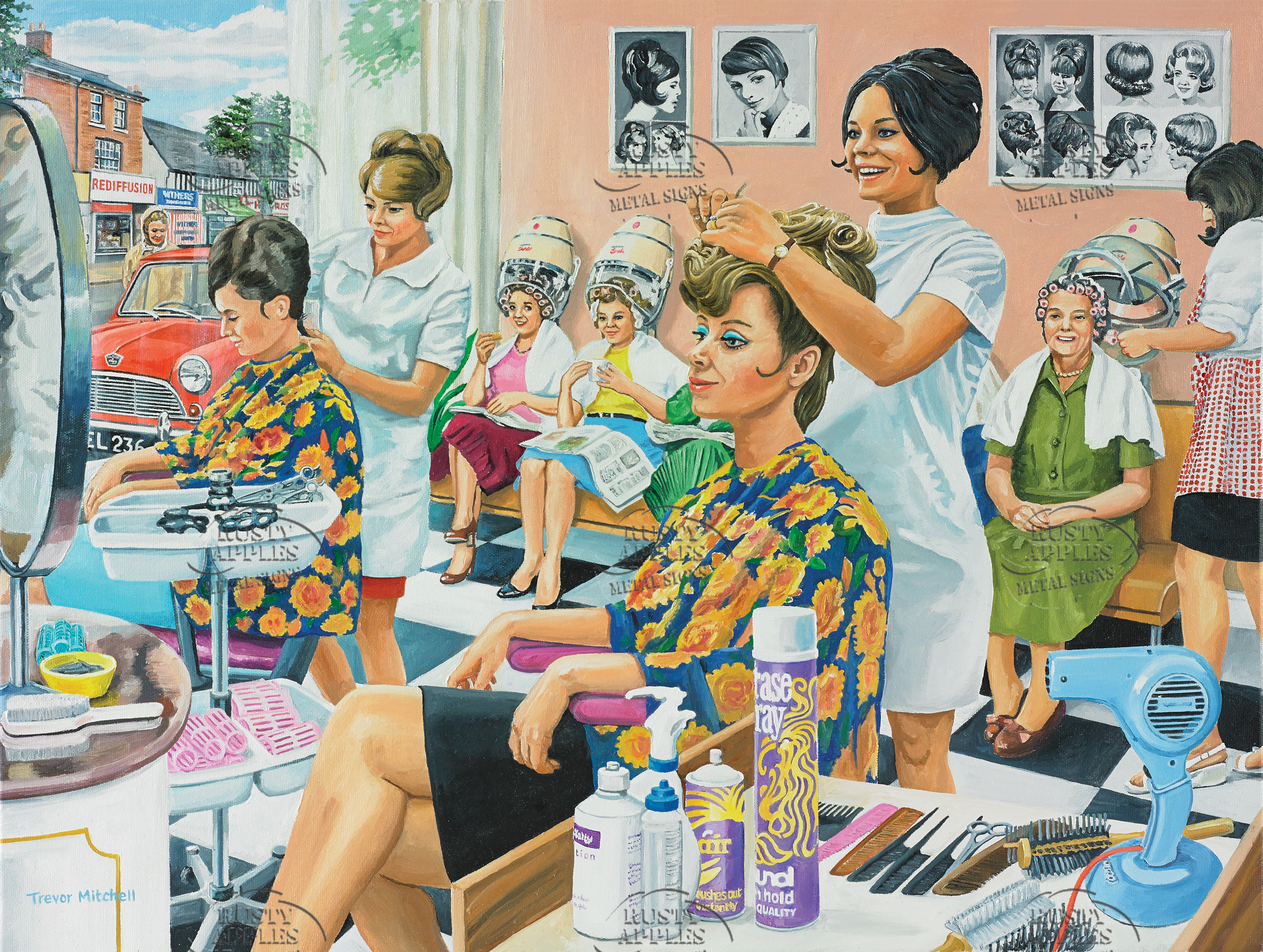 1970's Typical Day In The Hairdressers