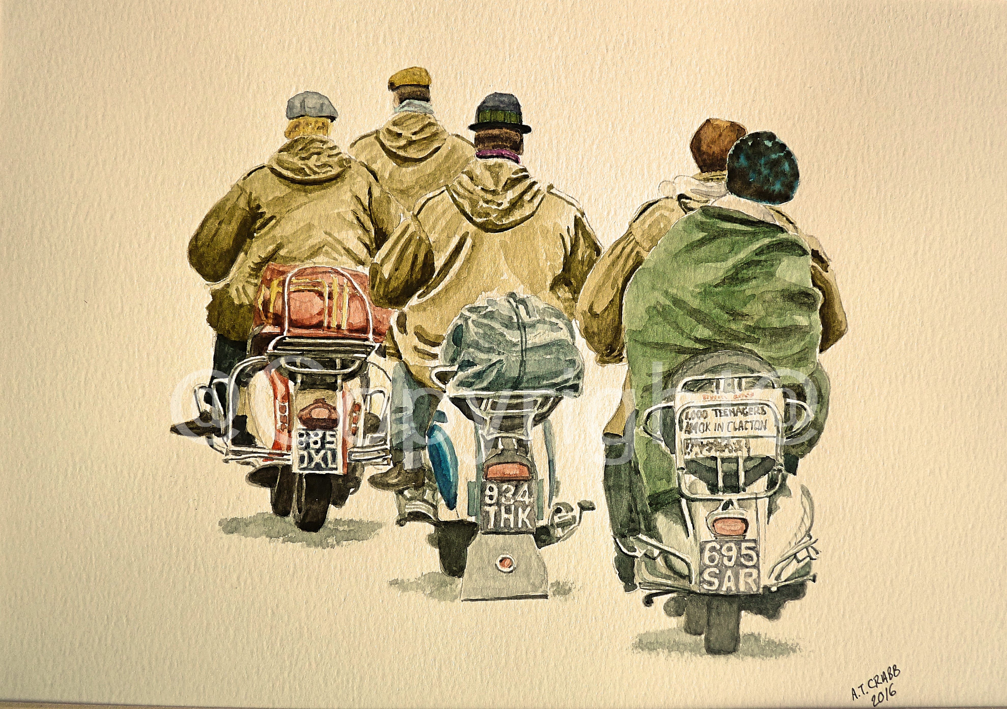 Mods in Clacton 1960's