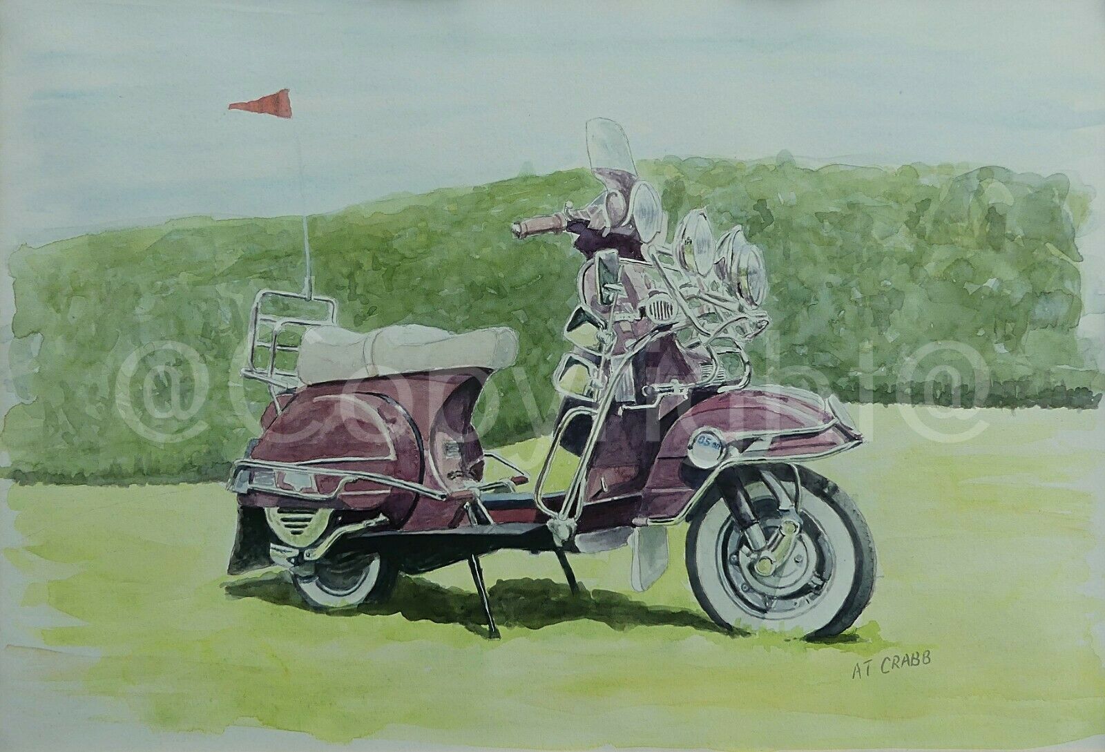 Mod Vespa Scooter