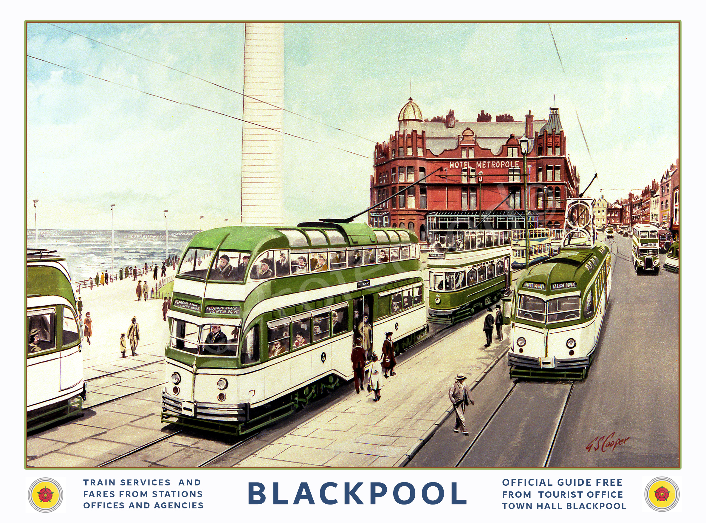 Blackpool North Pier Holiday Poster