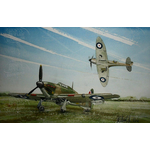WW2 Hurricane And Spitfire