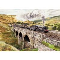 Stanier 2-6-0 42968 on Ais Gill Viaduct