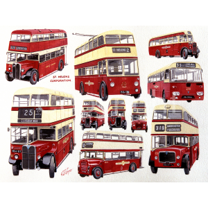 St Helens Merseyside Bus Montage
