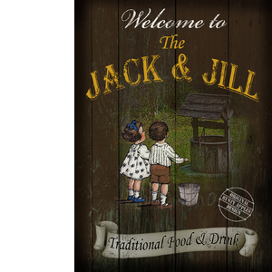 Jack & Jill English Pub Sign