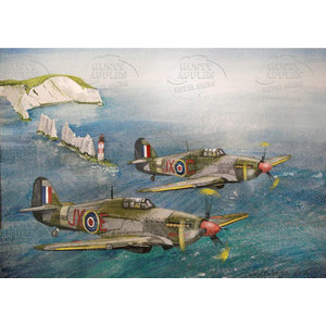 WW2 Hawker Hurricanes Over Beachy Head