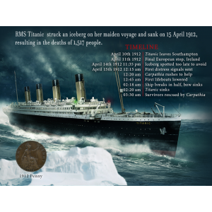 Titanic Original 1912 Penny Coin Set