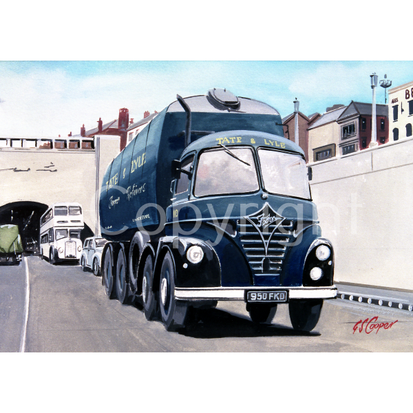 Foden S21 Truck 950 FKD  Leaving Mersey Tunnel