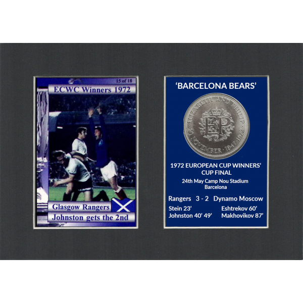 Rangers 1972 ECWC-Johnson Gets The 2nd