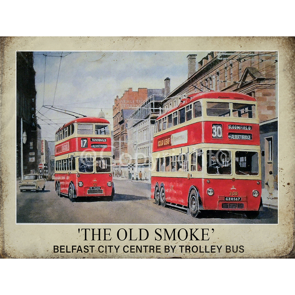 Belfast Trolley Bus Poster