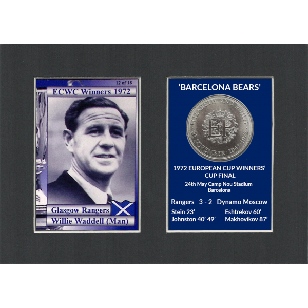 Rangers 1972 ECWC -Willie Waddell