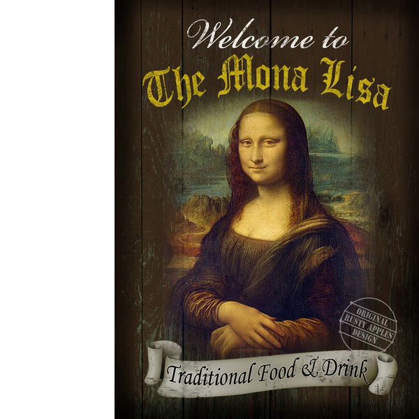 The Mona Lisa English Pub Sign | Pub Signs & Cocktails