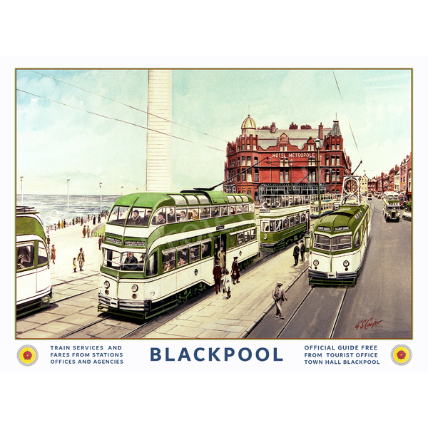 Blackpool North Pier Holiday Poster