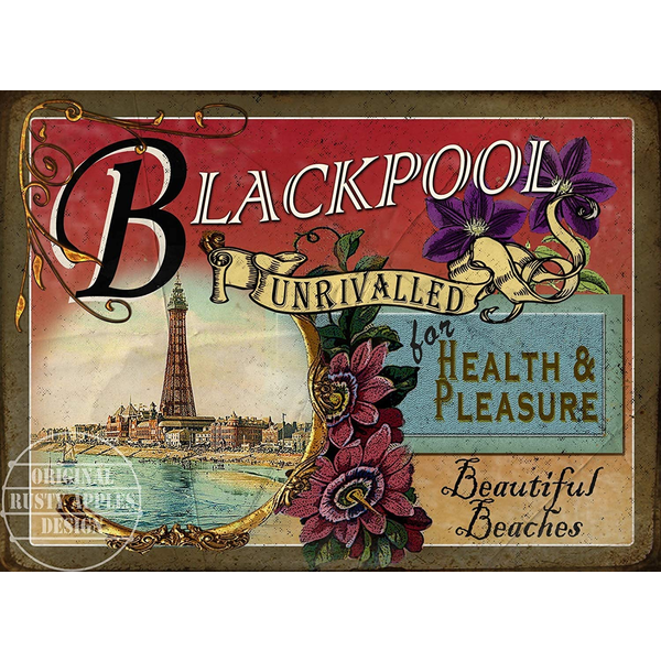 Blackpool Victorian Holiday Poster