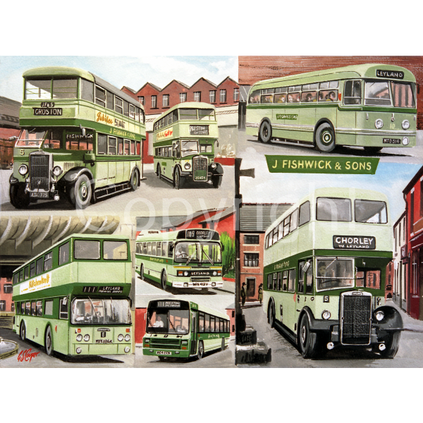 Fishwick & Sons of Preston Bus Montage